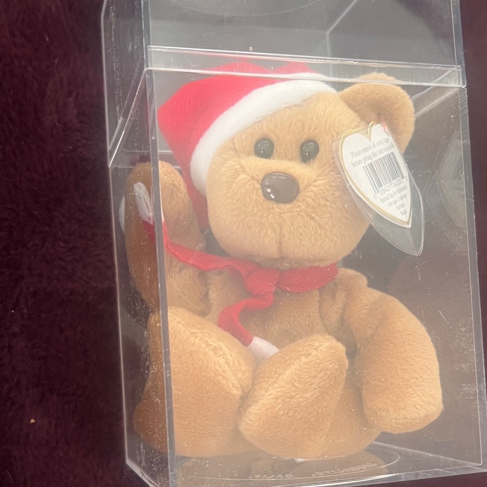 Holiday Teddy Bear with Santa Hat